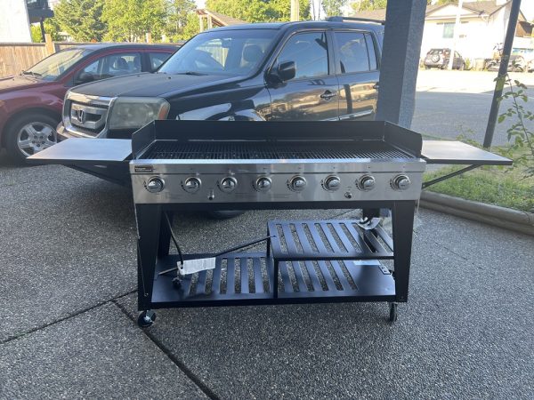 2 Propane Bottles BBQ Machine